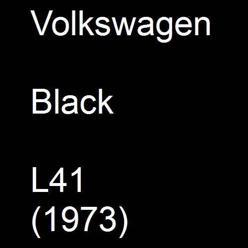 Volkswagen, Black, L41 (1973).